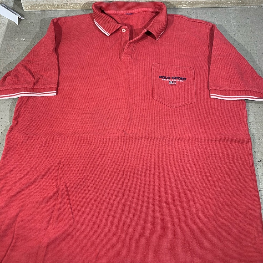 POLO SPORT Ralph Lauren Light red Collar polo M